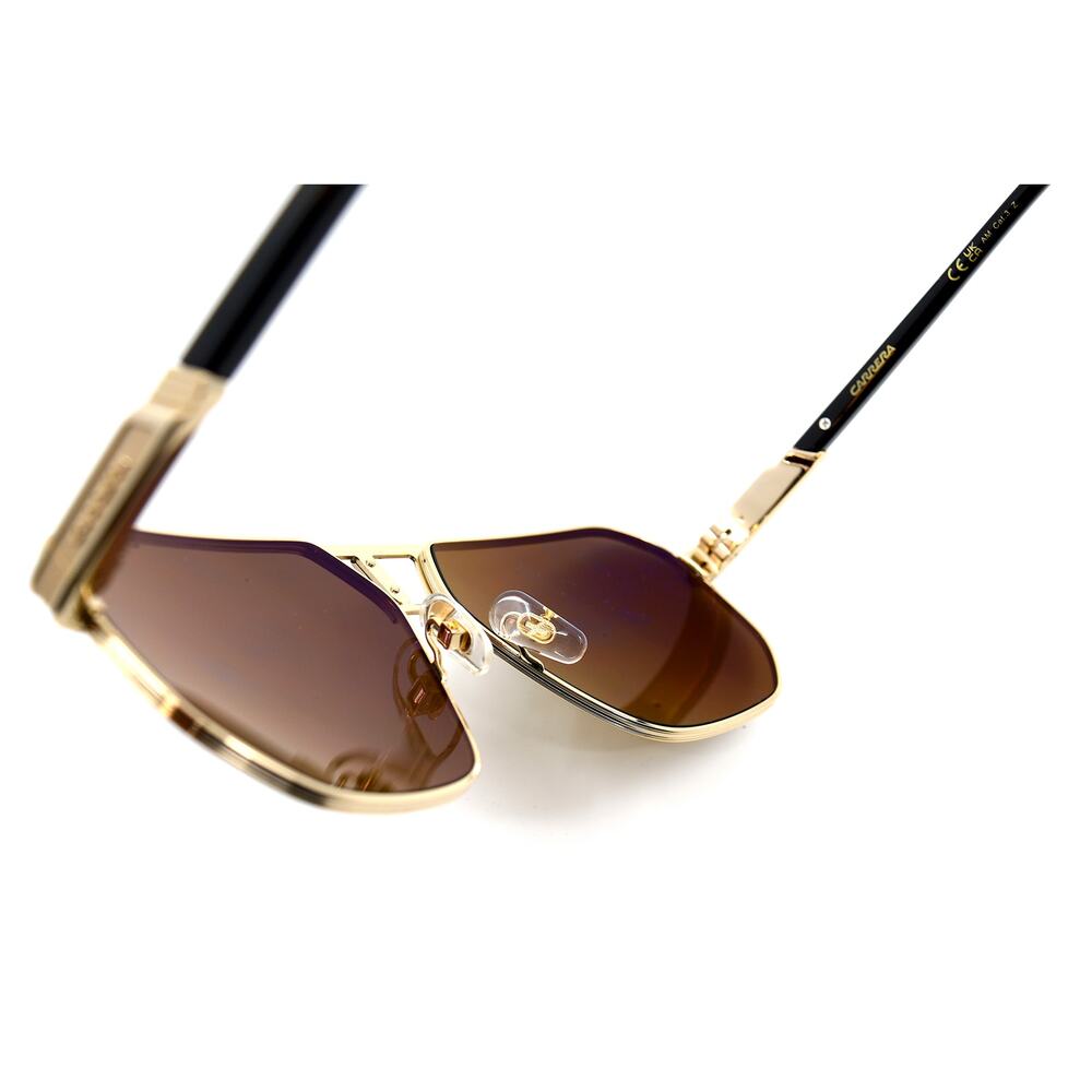 NEW CARRERA 1062/S GOLD BROWN MIRROR POLARIZED AUTHENTIC SUNGLASSES - Picture 10 of 12